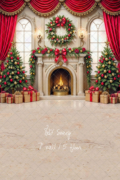 Grand Christmas Hearth - with Sweep Option