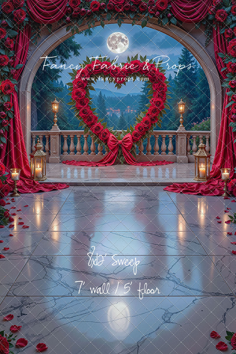 Heart of Roses - With Sweep Option