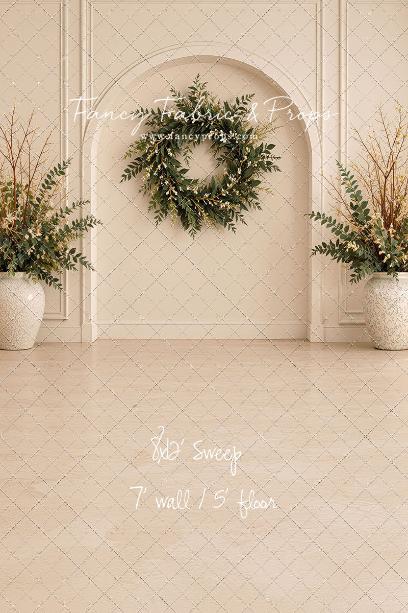 Ivory Evergreen Arch - With Sweep Option