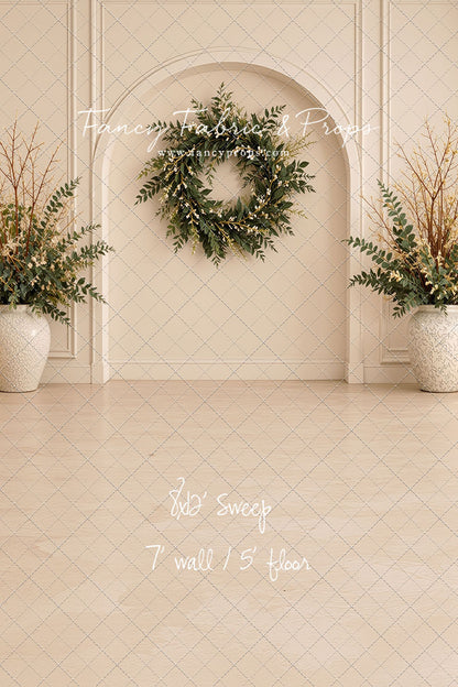 Ivory Evergreen Arch - With Sweep Option