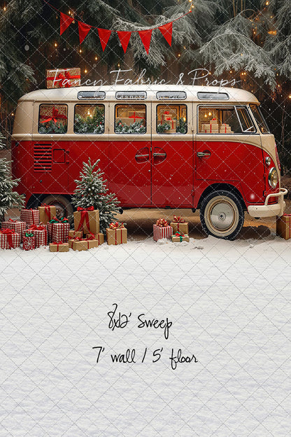 Merry Little Bus Stop - with Sweep Option