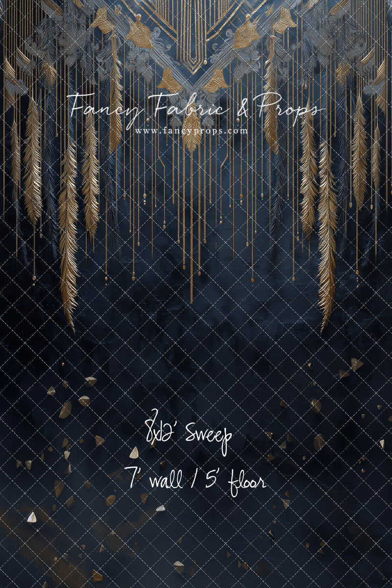 Midnight Feather Cascade - With Sweep Option