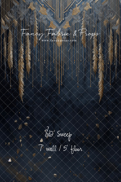 Midnight Feather Cascade - With Sweep Option