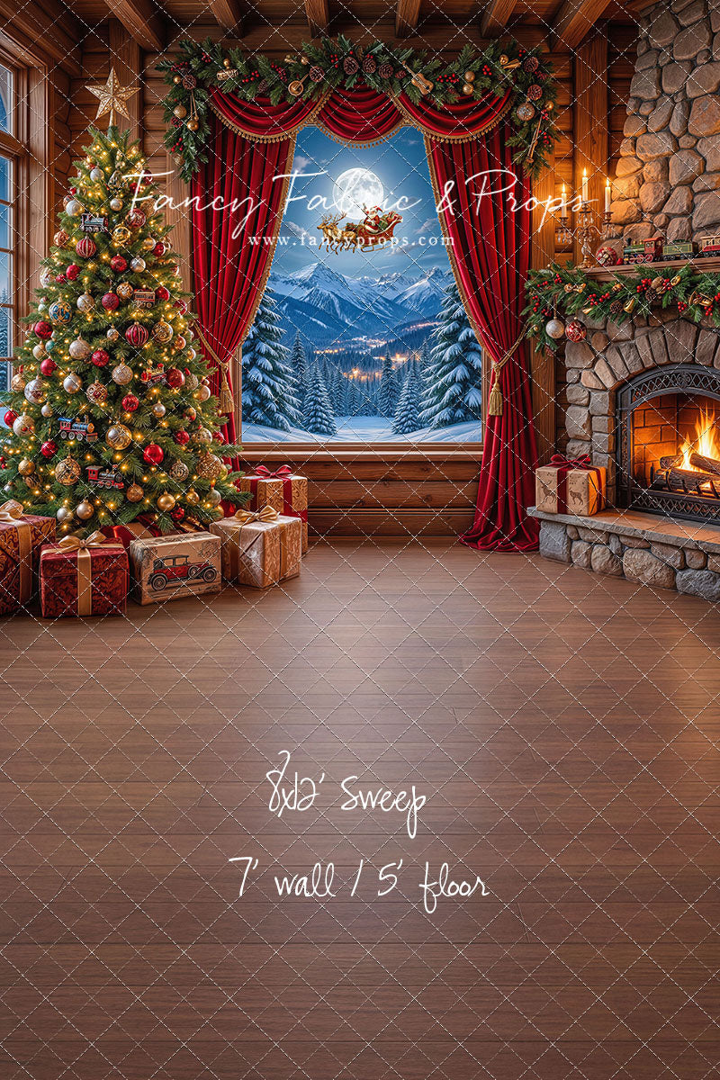 Mountain Sleigh View - with Sweep Option