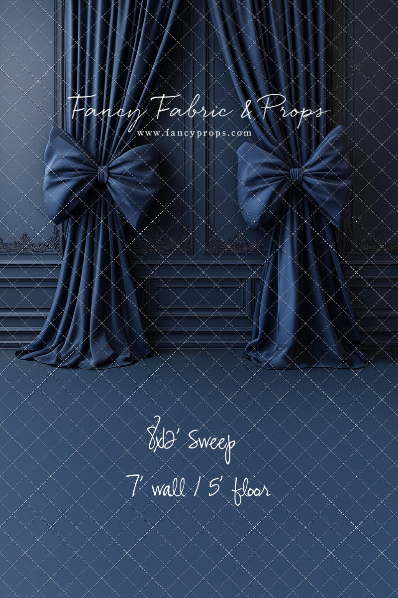 Navy Luxe Bows - With Sweep Option