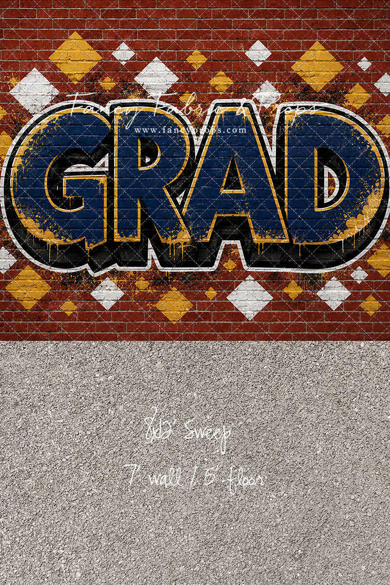 Navy & Gold Grad - With Sweep Option