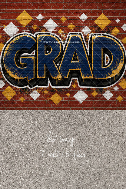 Navy & Gold Grad - With Sweep Option