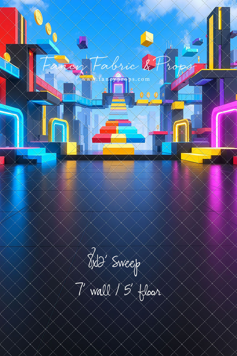 Neon Obby City - With Sweep Option