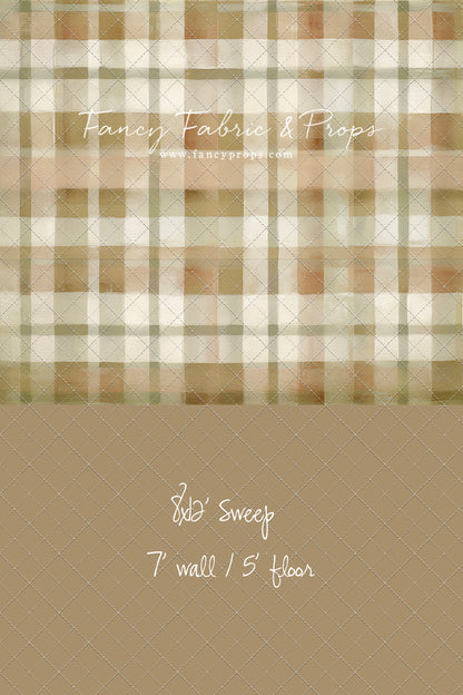 Oatmilk Plaid - With Sweep Option