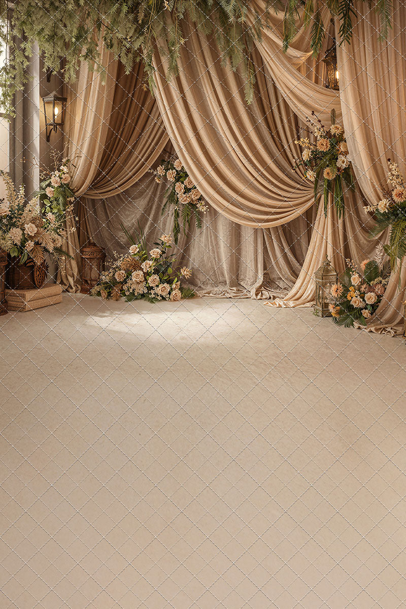 Olive Grove Drapes - With Sweep Option