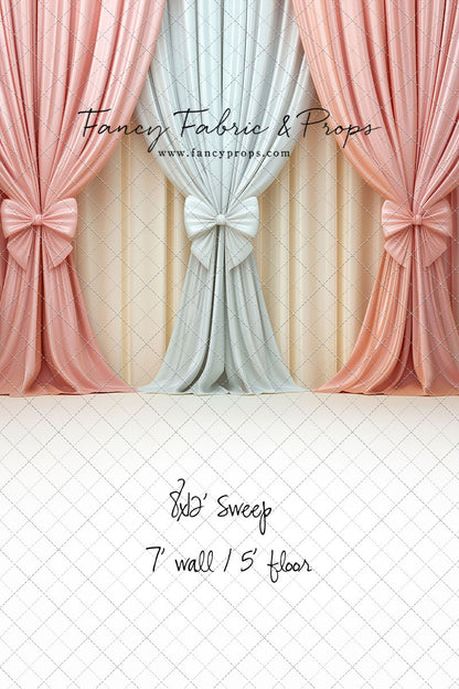 Pastel Bow Swag - With Sweep Option