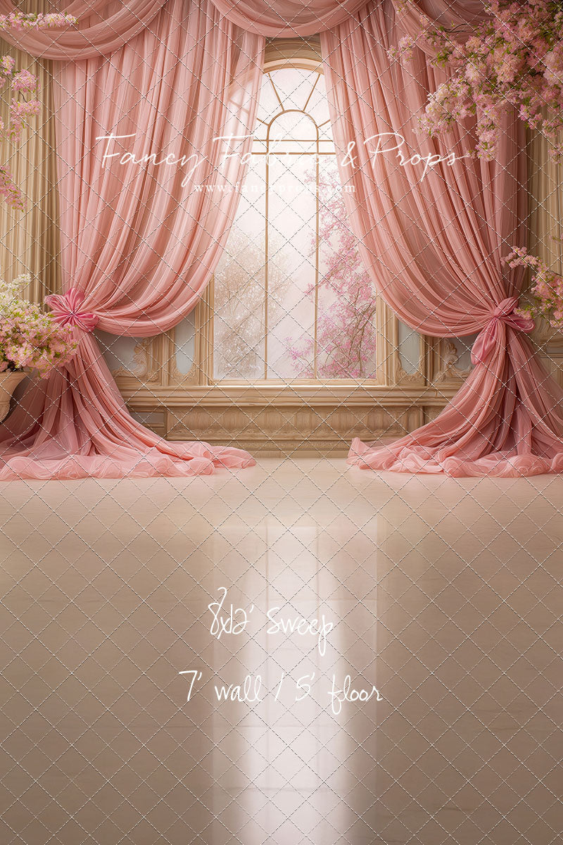 Pink Blossom Parlor - With Sweep Option