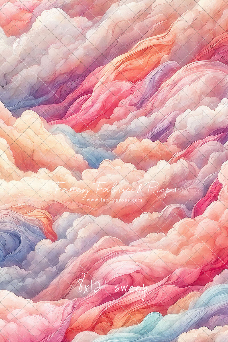 Pink Rainbow Cascading Clouds