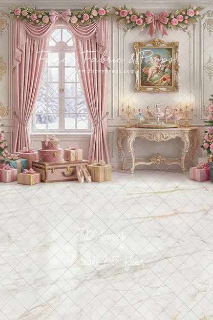 Pink Velvet Christmas - with Sweep Option