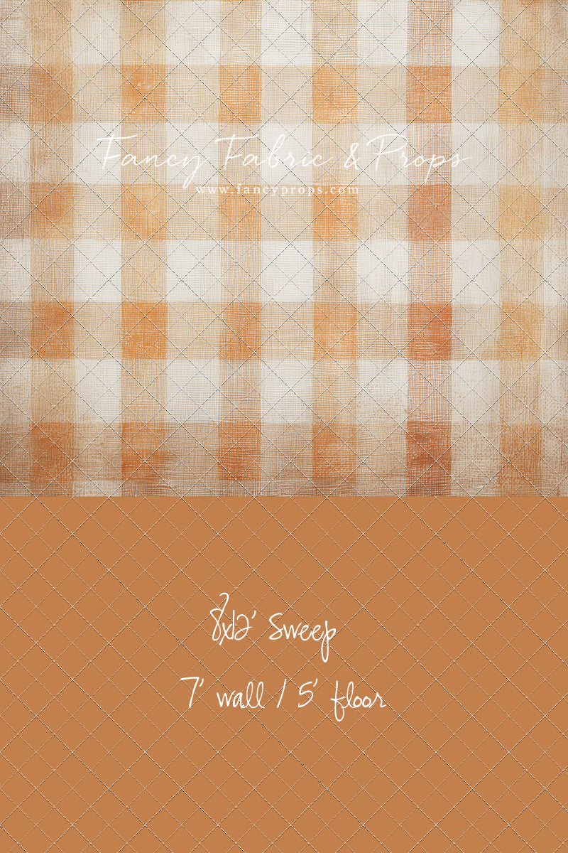 Pumpkin Patch Plaid - With Sweep Option