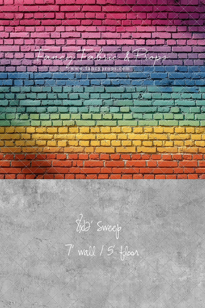 Rainbow Riot Brick - With Sweep Option