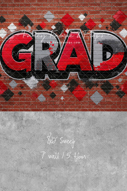 Red, Black & Gray Grad - With Sweep Option