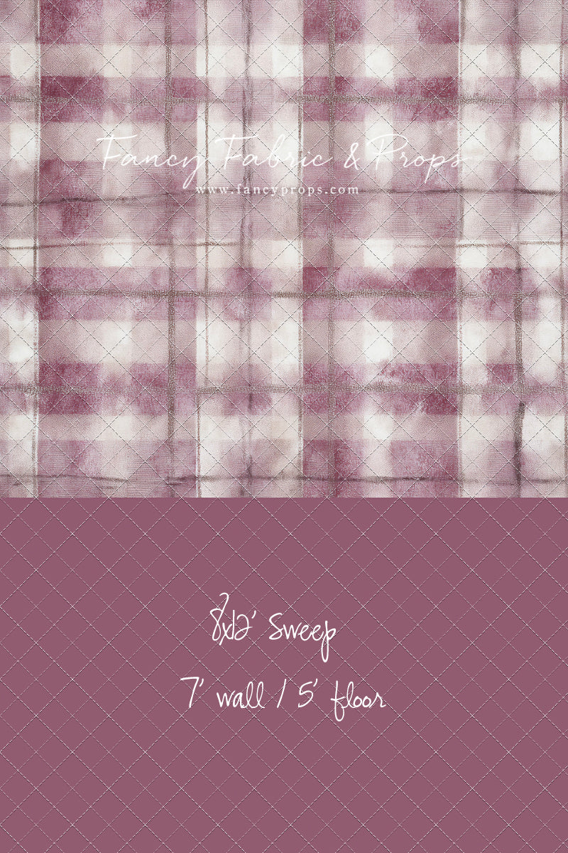 Rose Mist Plaid - With Sweep Option