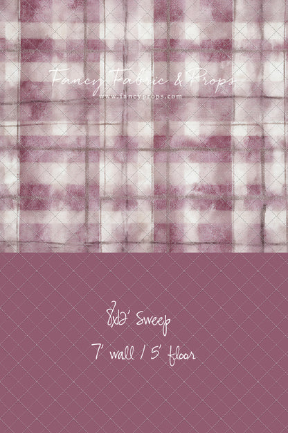 Rose Mist Plaid - With Sweep Option