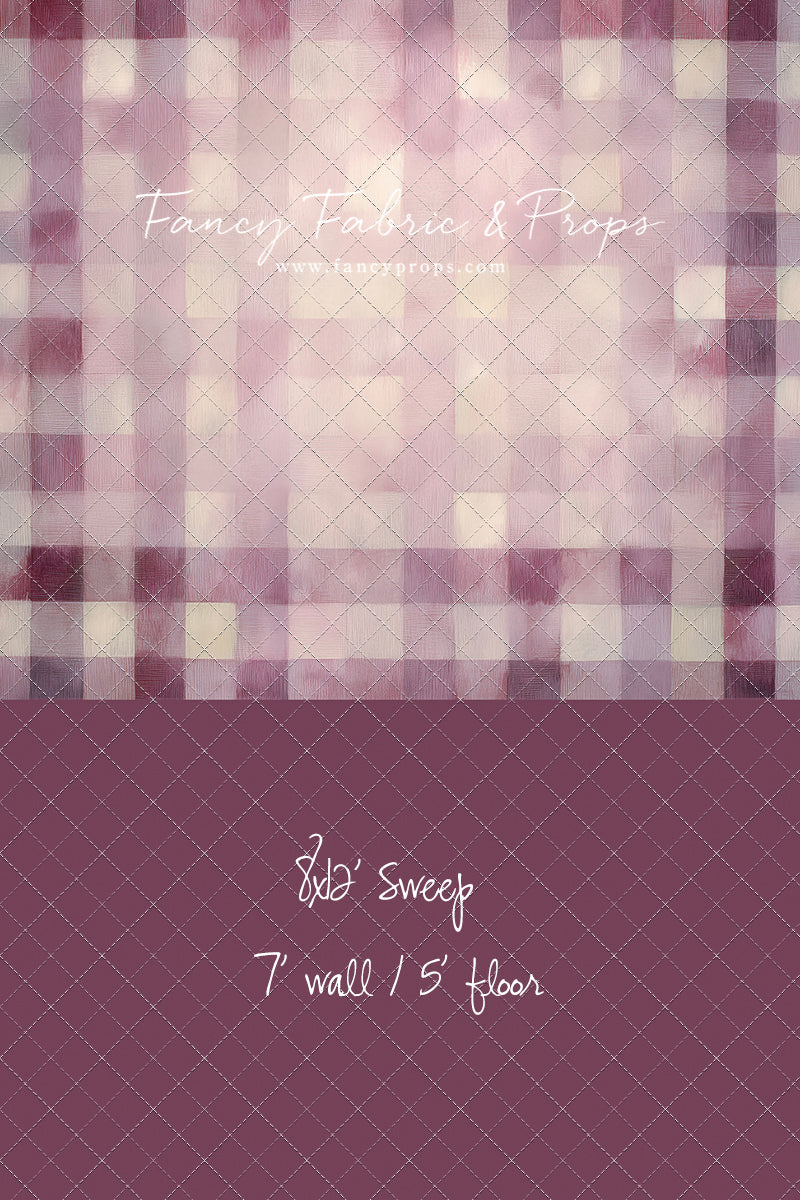 Rose Quartz Plaid - With Sweep Option