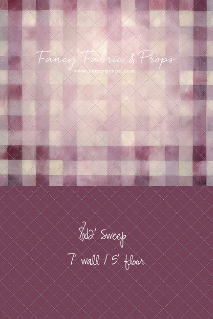 Rose Quartz Plaid - With Sweep Option