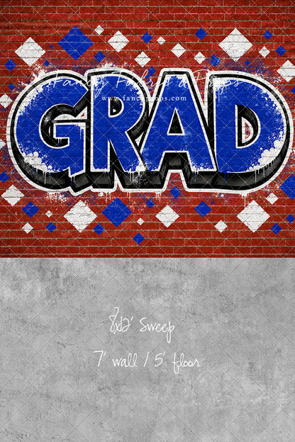 Royal & White Grad - With Sweep Option