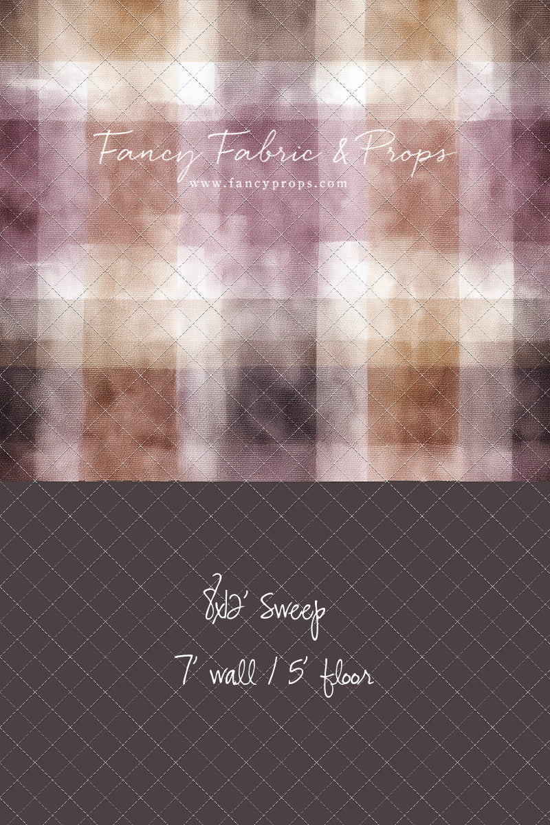 Rustic Plum Plaid - With Sweep Option