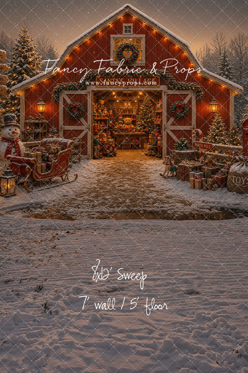 Santa's Village Barn - with Sweep Option