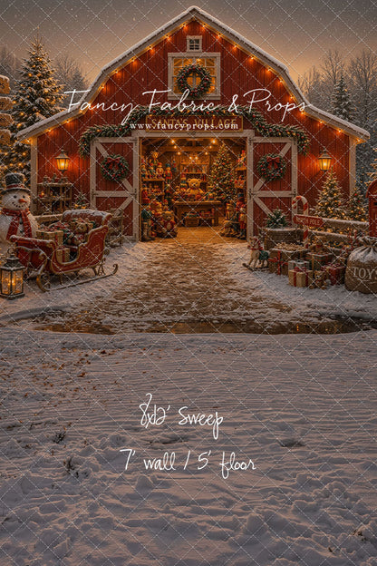 Santa's Village Barn - with Sweep Option