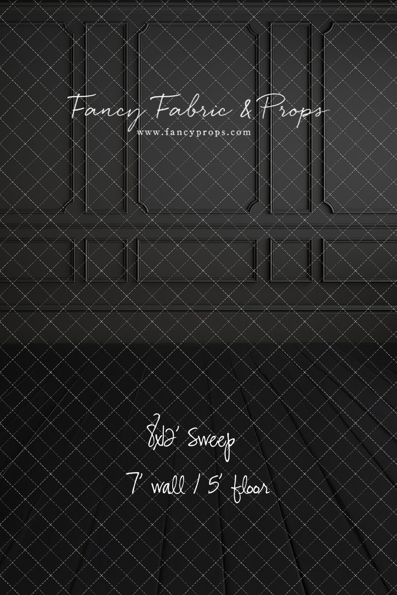 Simple Matte Black Wall - With Sweep Option