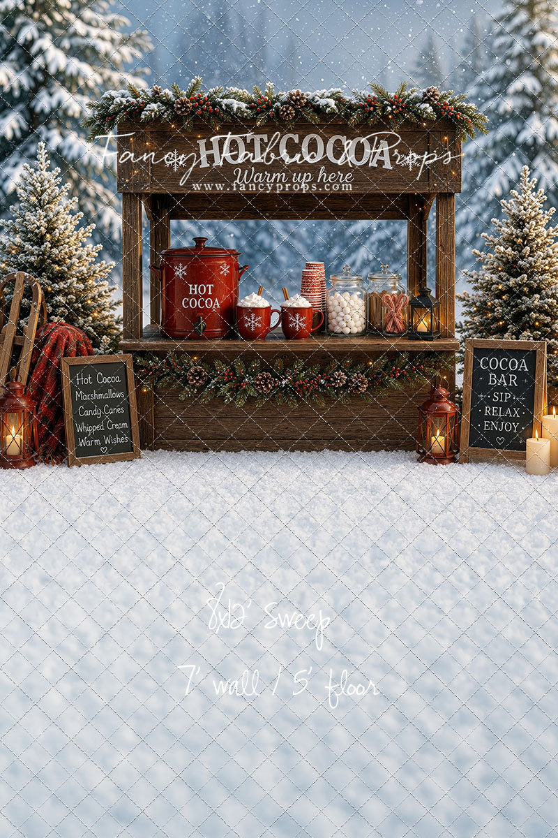Snowflake Cocoa Station - With Sweep Option