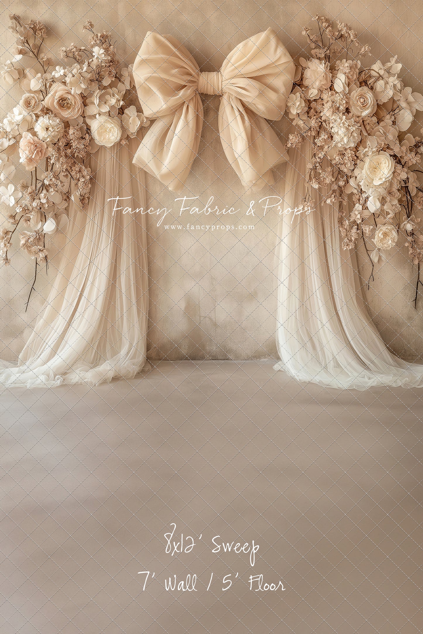 Soft Bow & Tulle - With Sweep Option