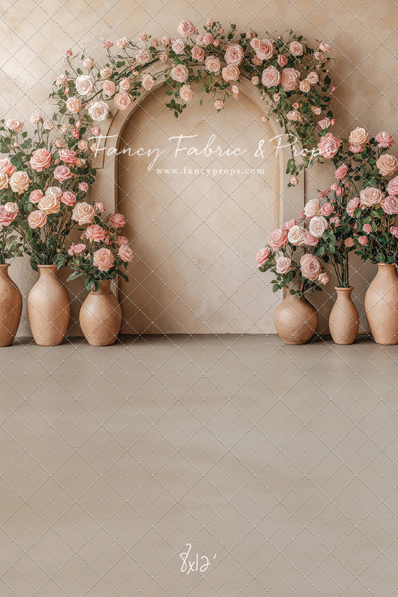 Soft Rose Arch - With Sweep Option