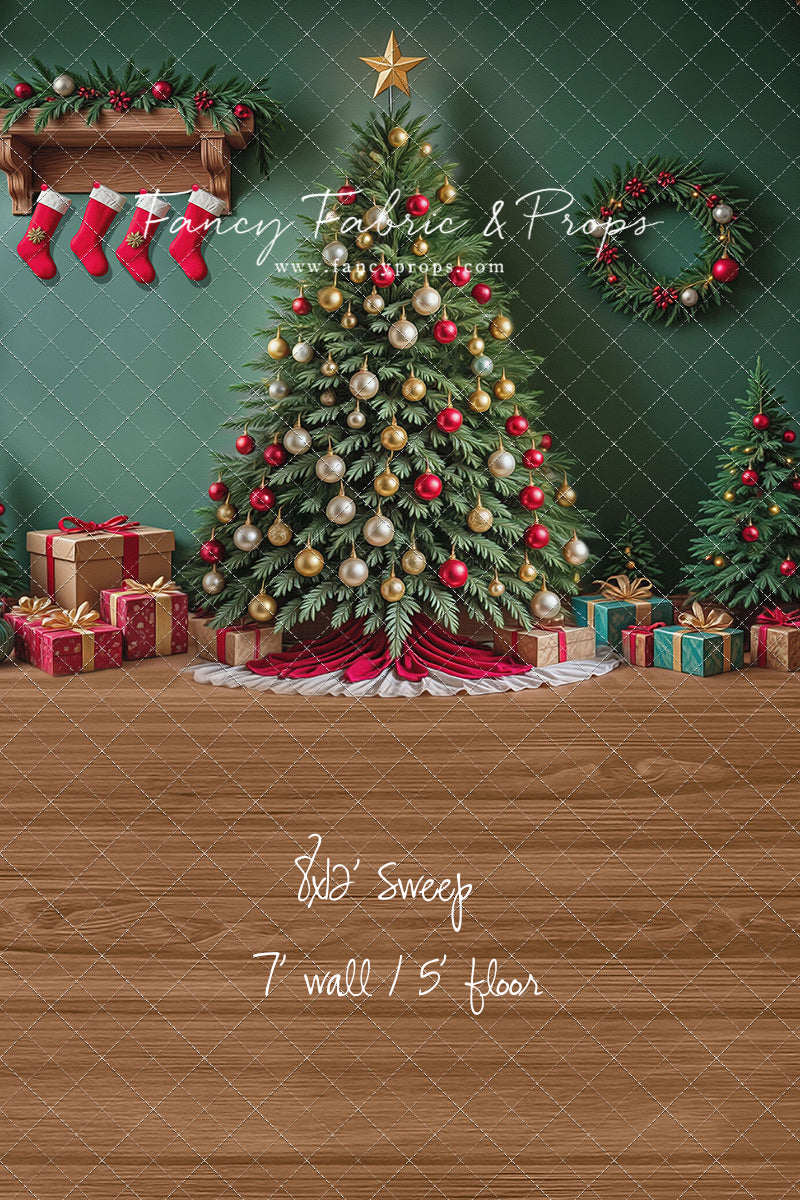 Stockings & Spruce - with Sweep Option