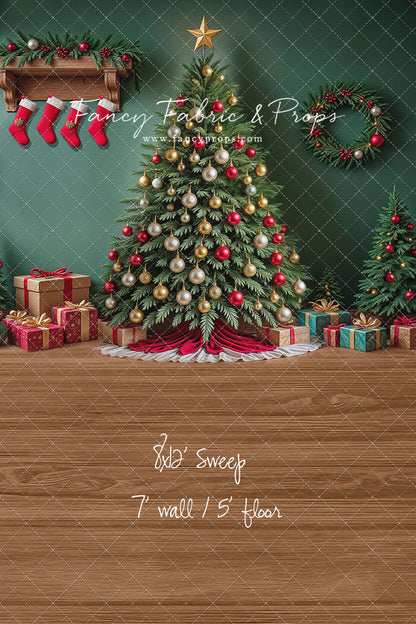 Stockings & Spruce - with Sweep Option