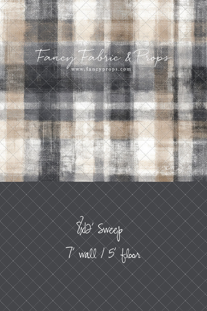 Stone & Sand Tartan - With Sweep Option