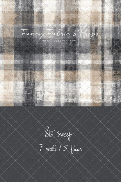 Stone & Sand Tartan - With Sweep Option