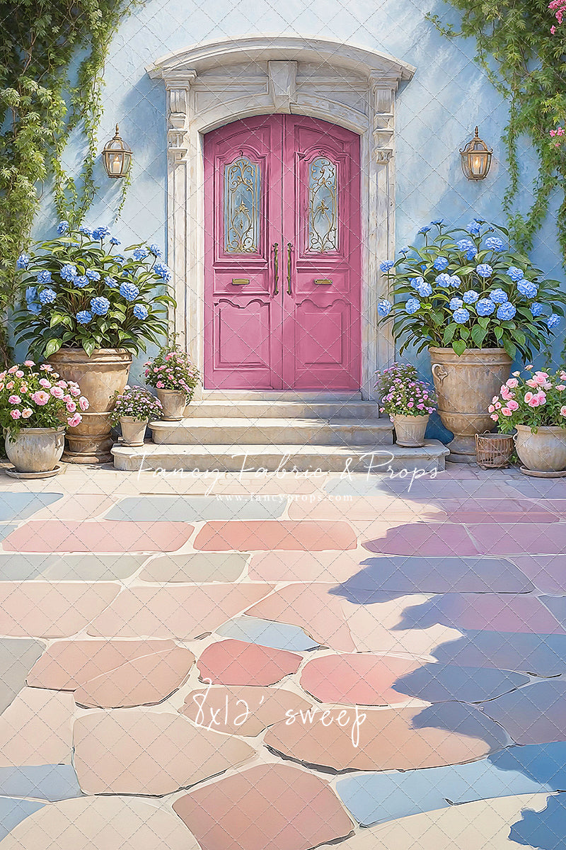 Summertime Patio - Pink Door - With Sweep Option