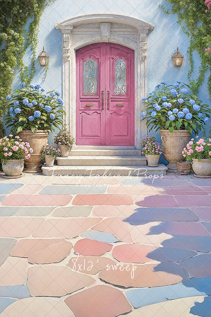 Summertime Patio - Pink Door - With Sweep Option
