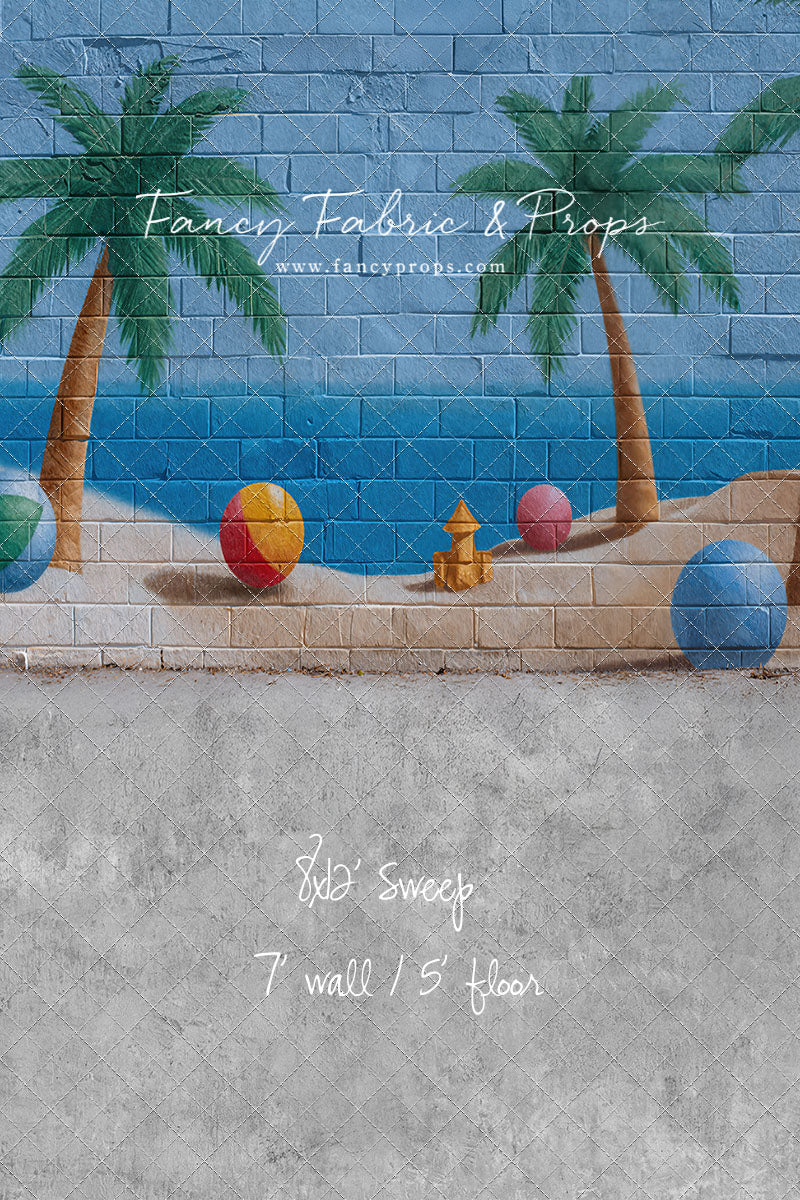 Sunny Shores Mural - With Sweep Option