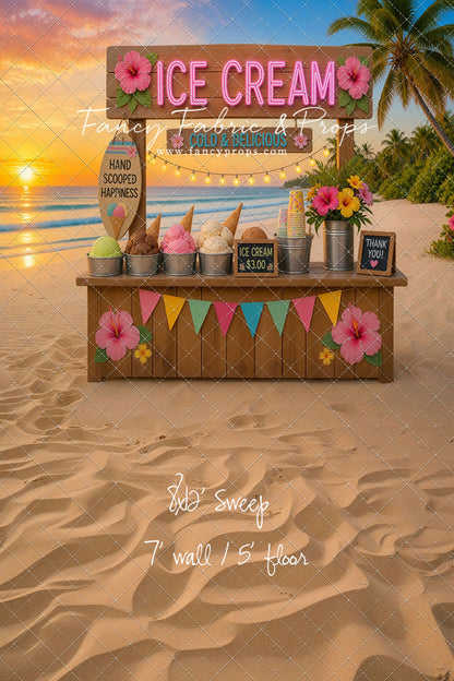 Sunset Ice Cream Stand - With Sweep Option