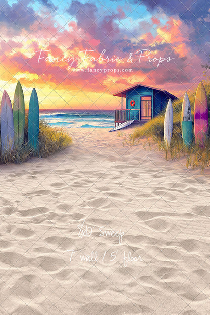 Sunset Surf Shack - With Sweep Option