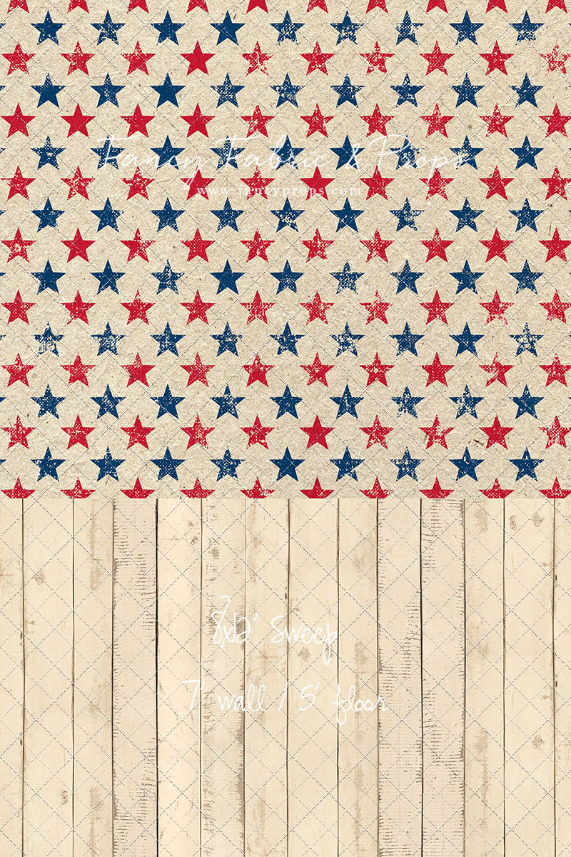 Americana Charm - With Narrow Amanda Cream Wood Floor Sweep Option