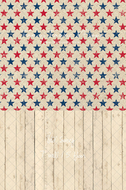 Americana Charm - With Narrow Amanda Cream Wood Floor Sweep Option