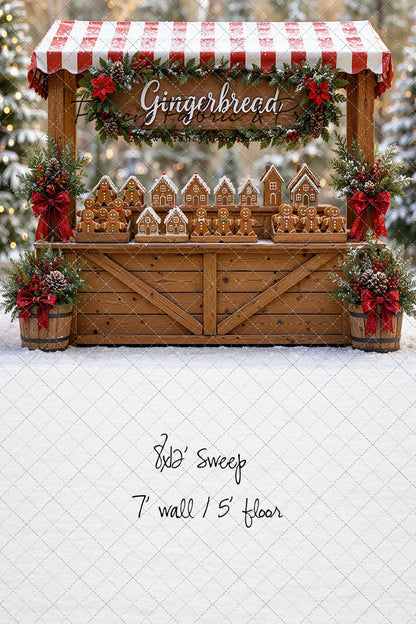 Sweet Spruce Gingerbread Stand - With Sweep Option