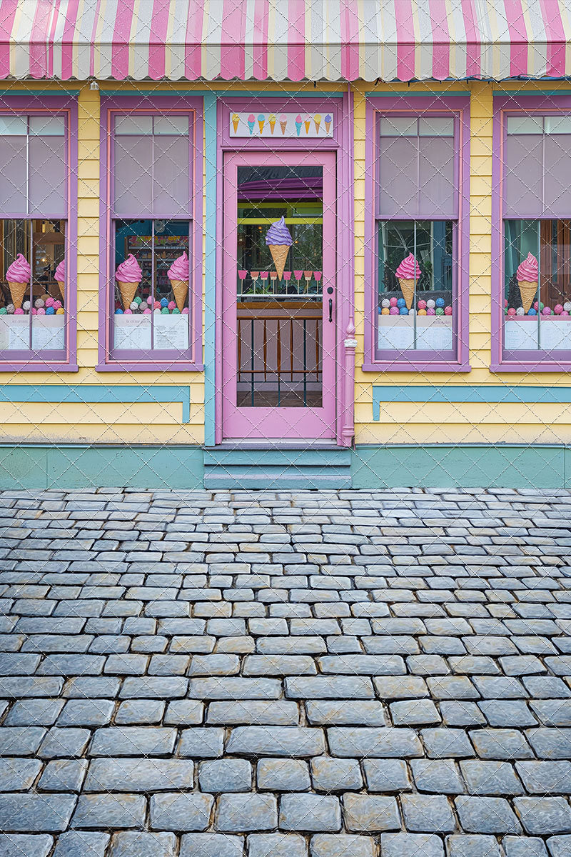 Sweet Summer Ice Cream Shop - With Sweep Option