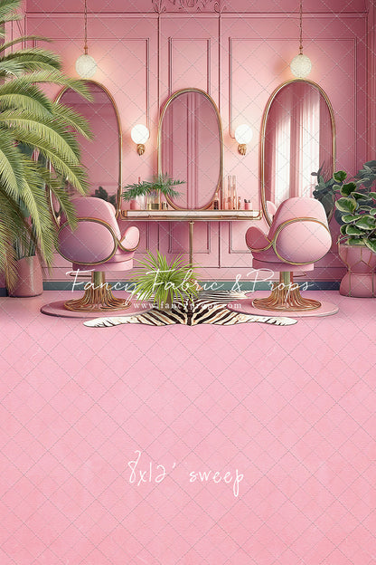 Teresa's Vanity - Pink Floor Option - With Sweep Option