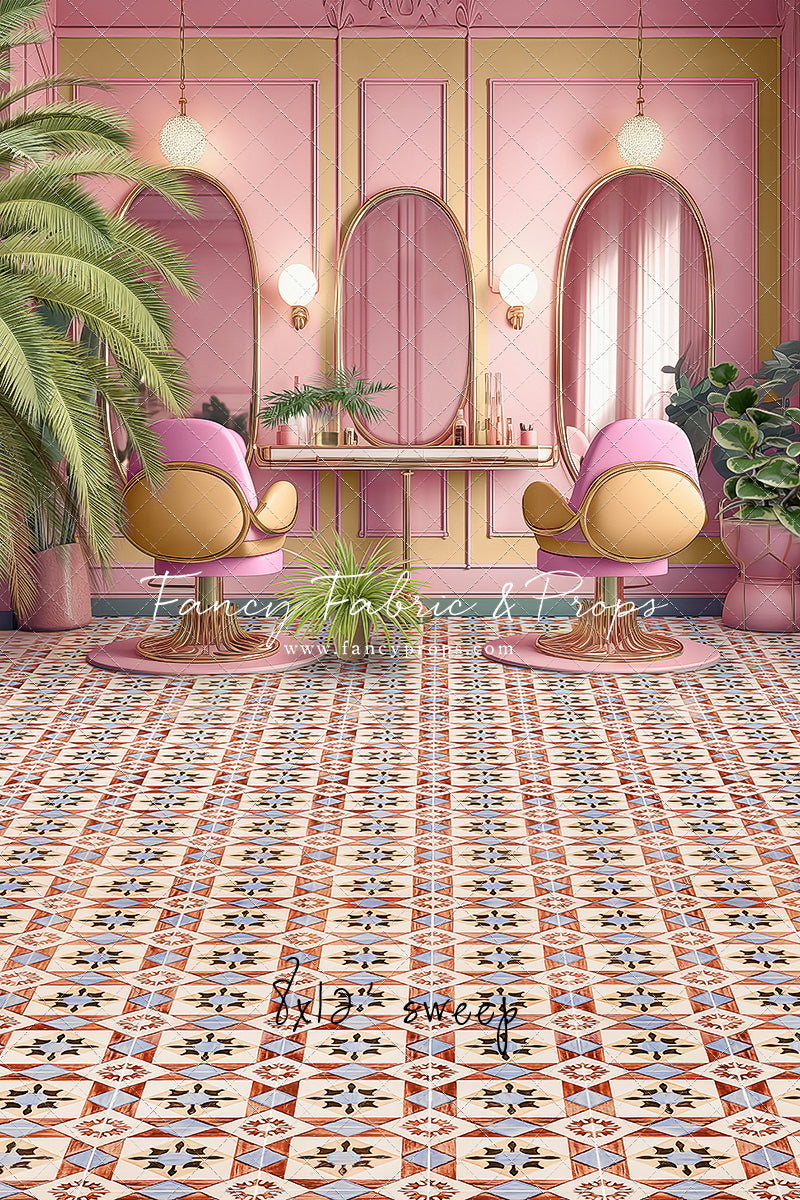 Teresa's Vanity - Tile Floor Option - With Sweep Option