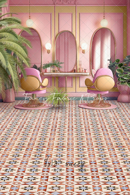 Teresa's Vanity - Tile Floor Option - With Sweep Option