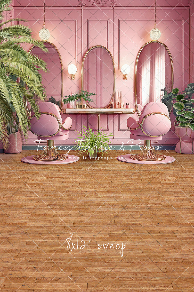 Teresa's Vanity - Wood Floor Option - With Sweep Option